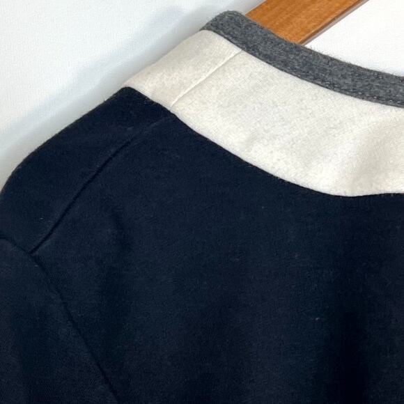 Talbots Lightweight Knit Suit Jacket Coat Black Cream Grey - Picture 9 of 11